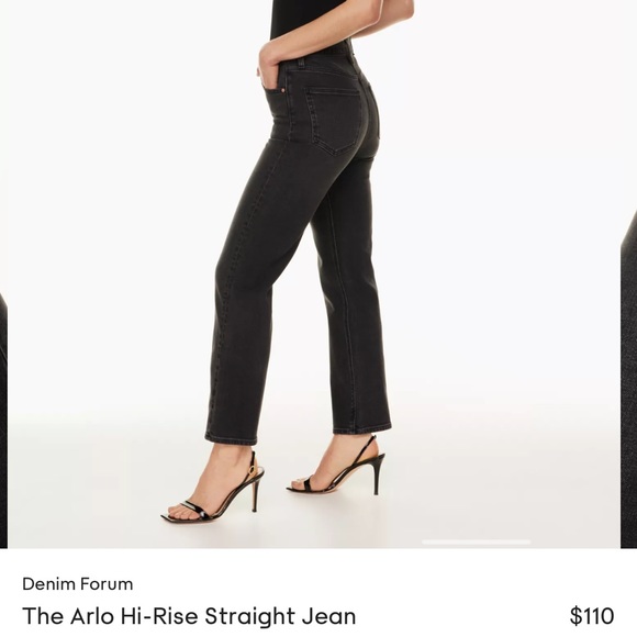 ARITZIA DENIM FORUM HI RISE STRAIGHT JEANS SIZE 28L - Picture 3 of 4